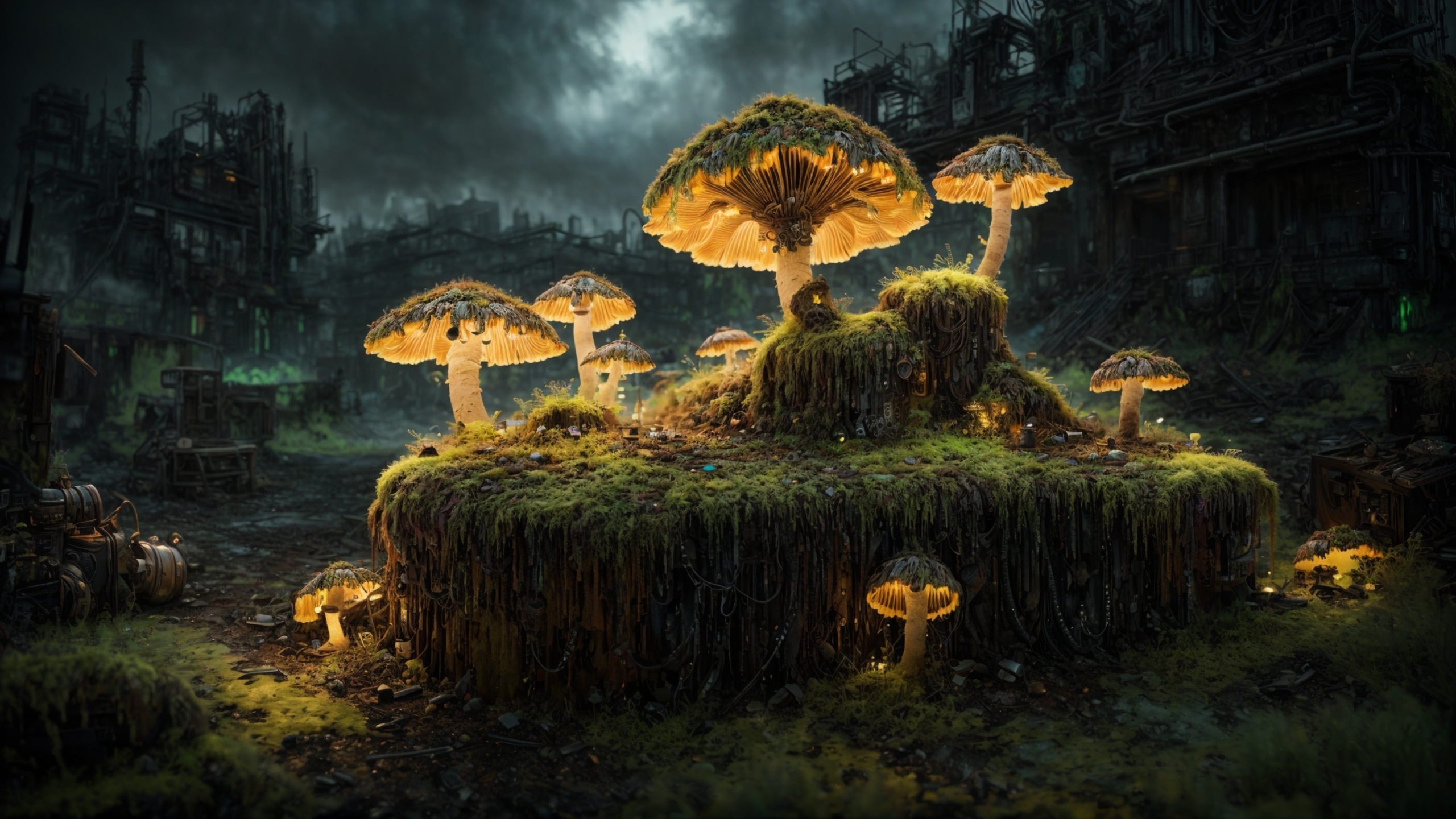 Glowing mushrooms 3