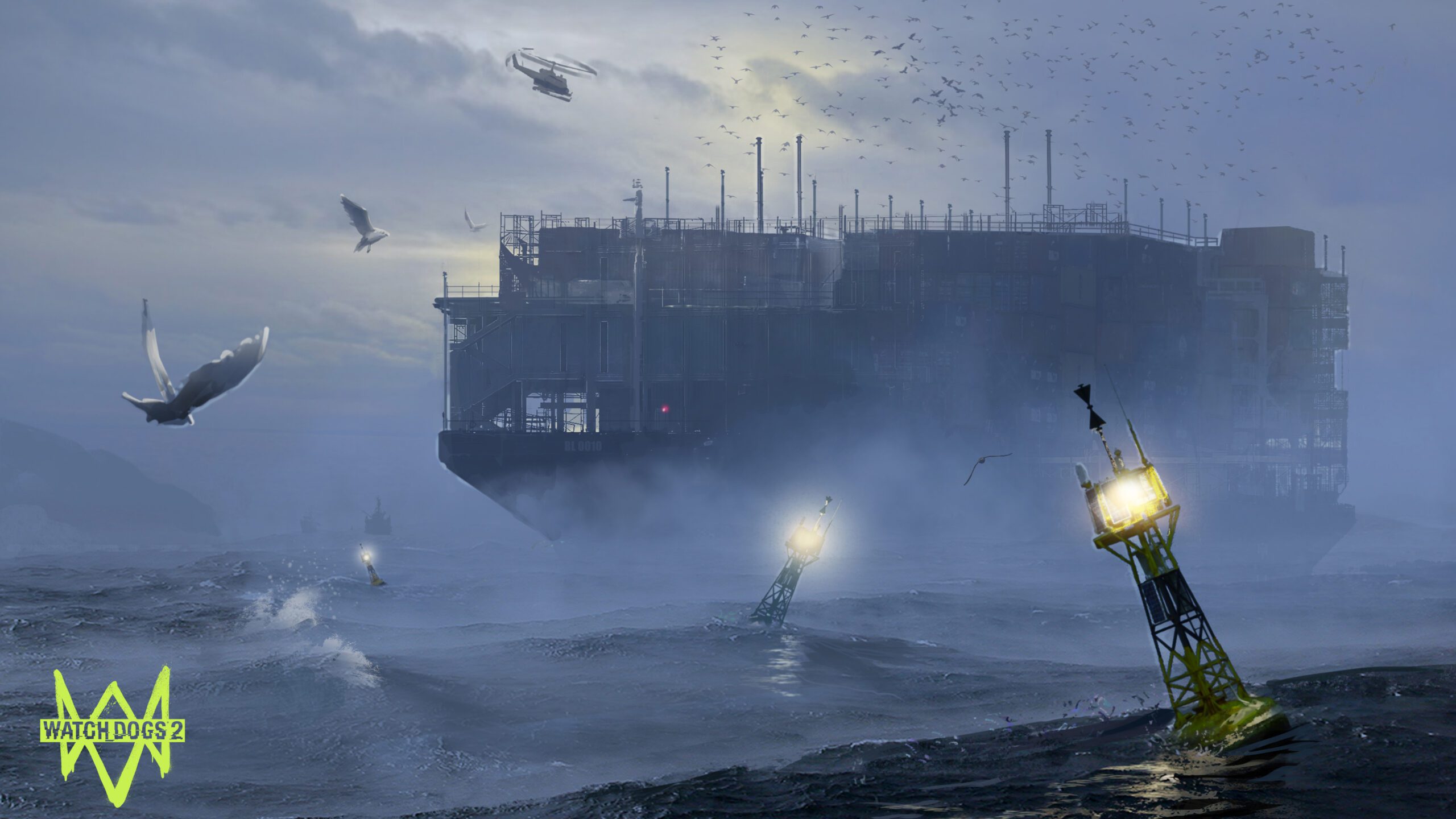 Watch Dogs 2 Concept Art 11 Barge